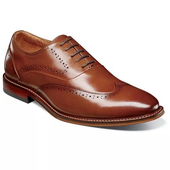 Stacy Adams Wingtip Leather Oxfords - Picture 1 of 3